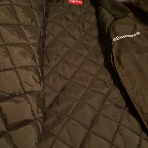 100% AUTHENTIC SUPREME/INDEPENDENT TRUCK CO, Bomber Jacket (BROWN), XL. Men’s - Picture 4 of 6